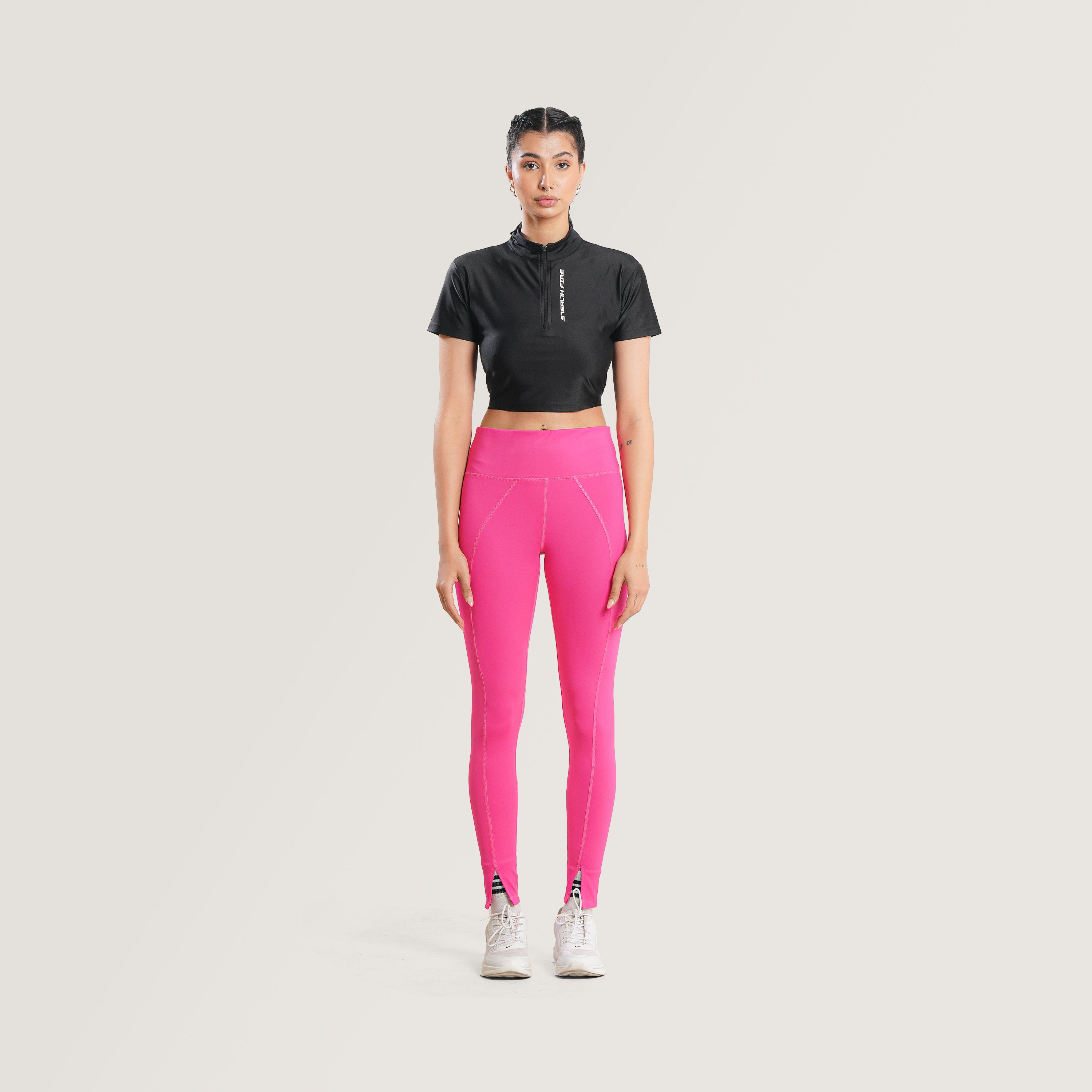 Black crop zip Stealthfire