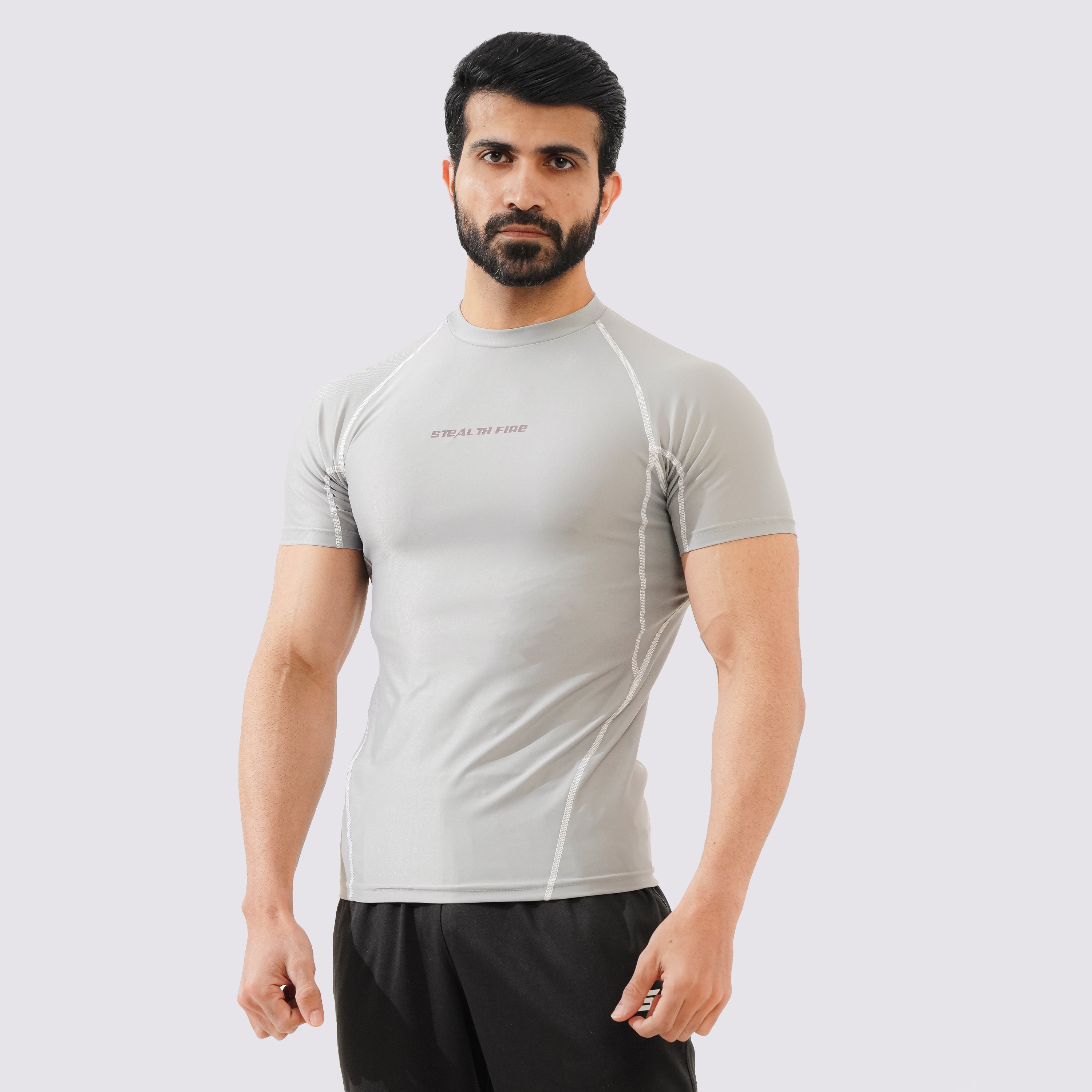 Silver Half Sleeve Compression