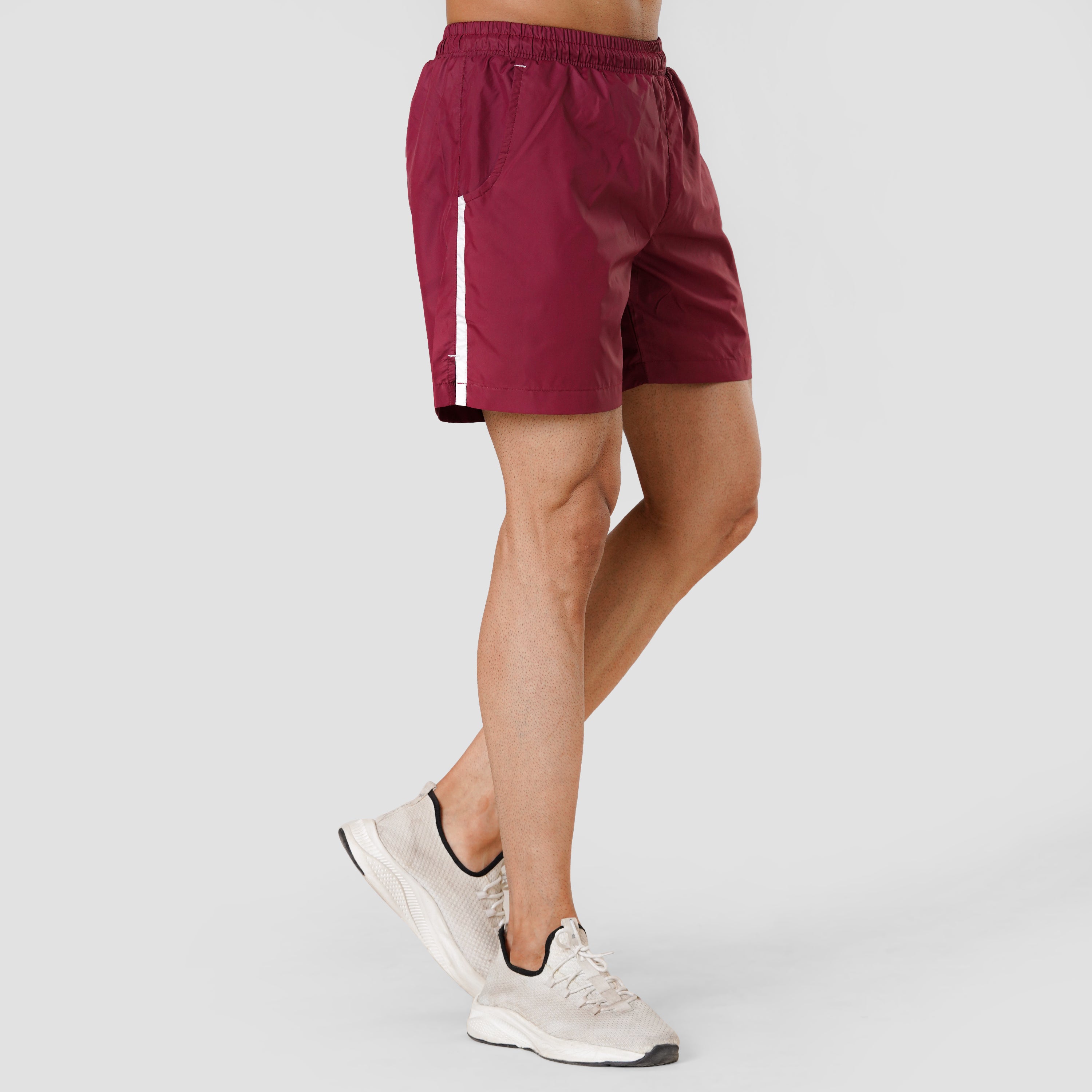 Maroon Woven Shorts