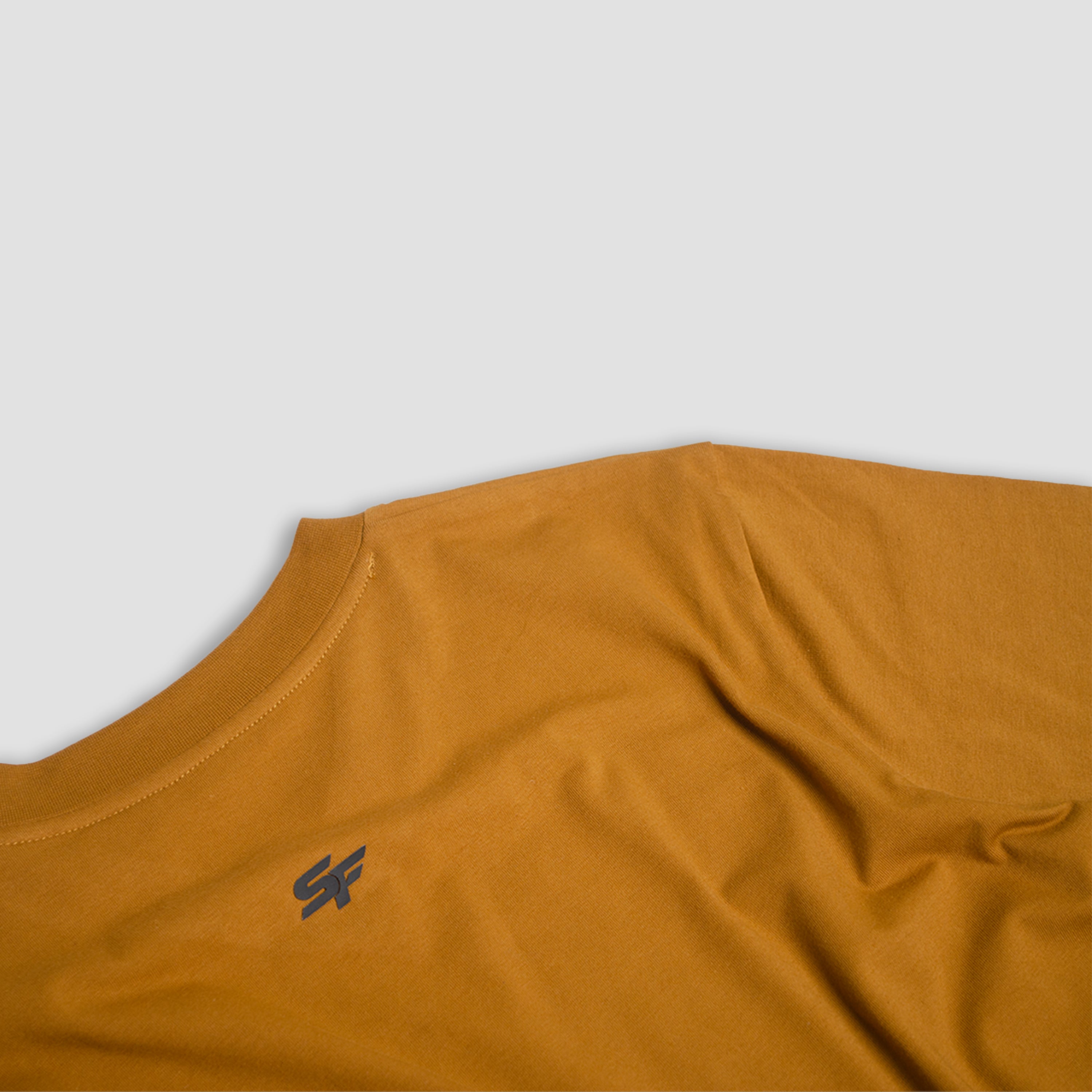 SF Active Fit Tee In Mustard Yellow