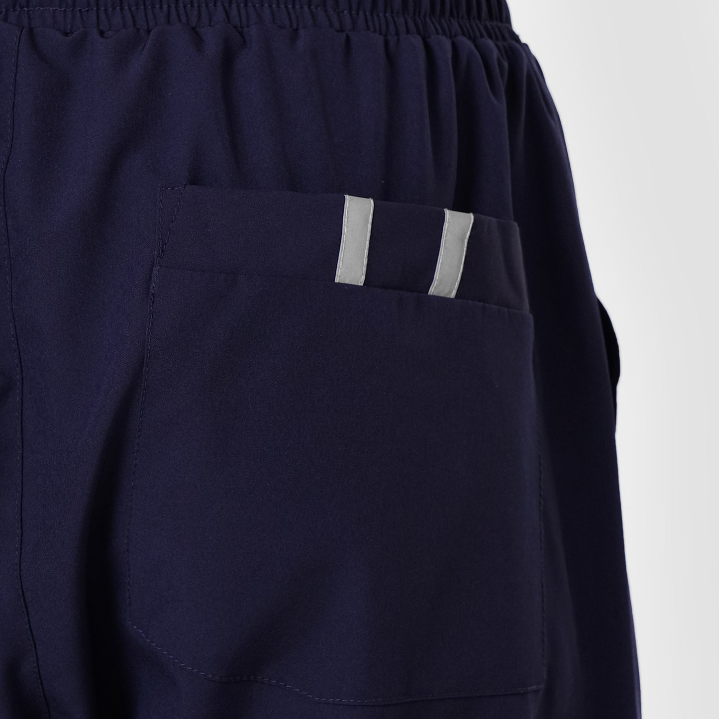 Navy Zipped Cargo Pants