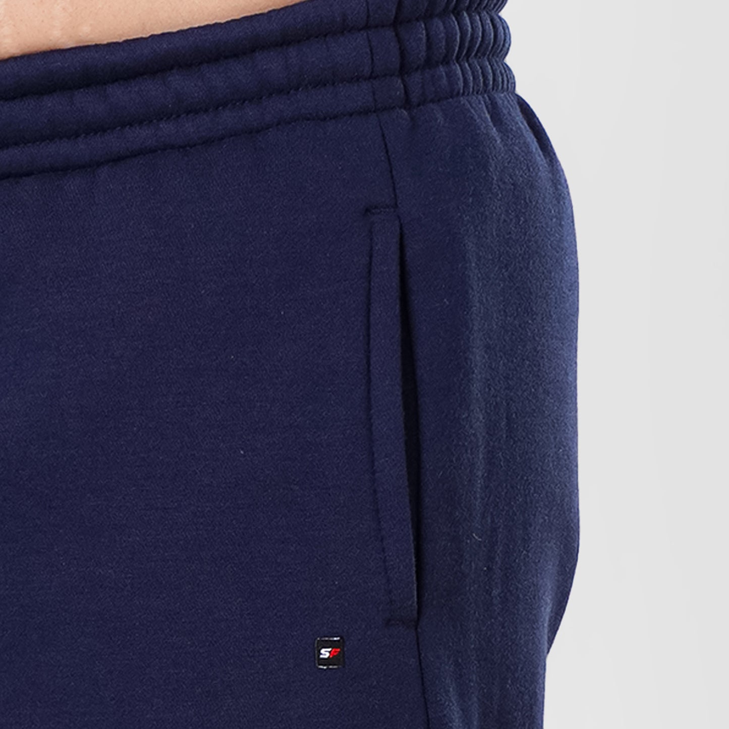 Navy Sweat Pants Straight bottom