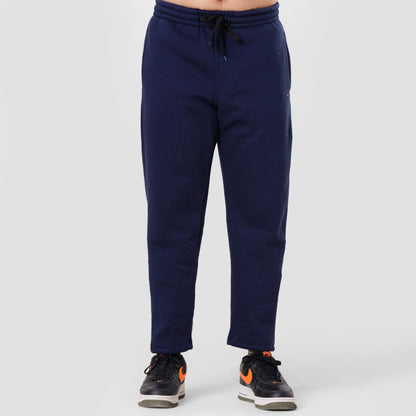 Navy Sweat Pants Straight bottom