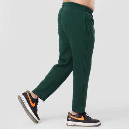 Green Sweat Pants Open bottom